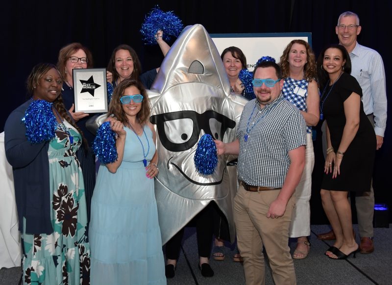 Washington Trust employees celebrate at the Best Places to Work in Rhode Island award celebration. Photo courtesy Providence Business News.