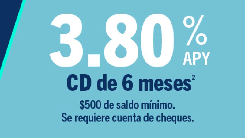 caja de tipos de CD a 6 meses